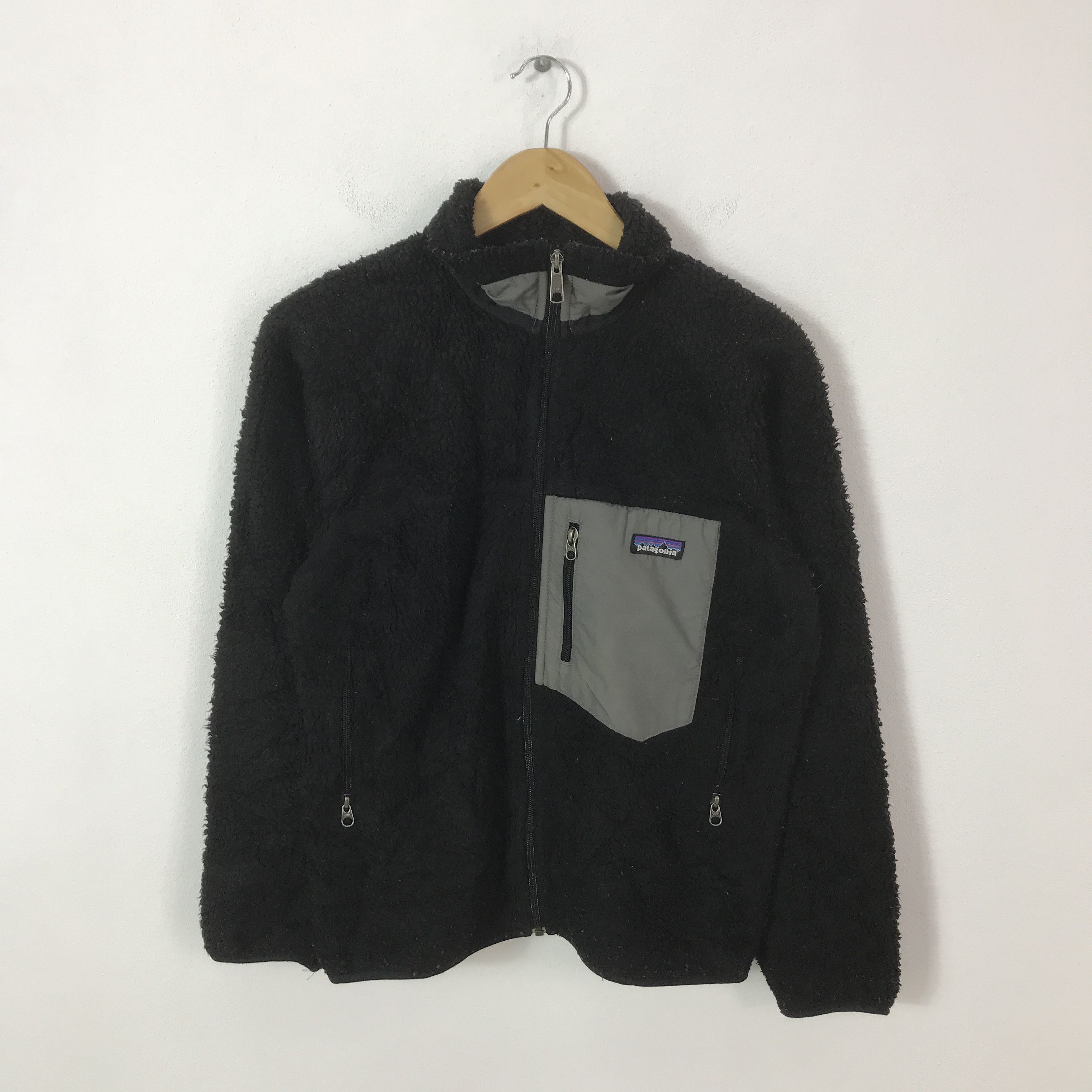 Patagonia Vintage Patagonia Black Fleece Zipper Jacket Size US XS / EU 42 / 0 - 1 Thumbnail