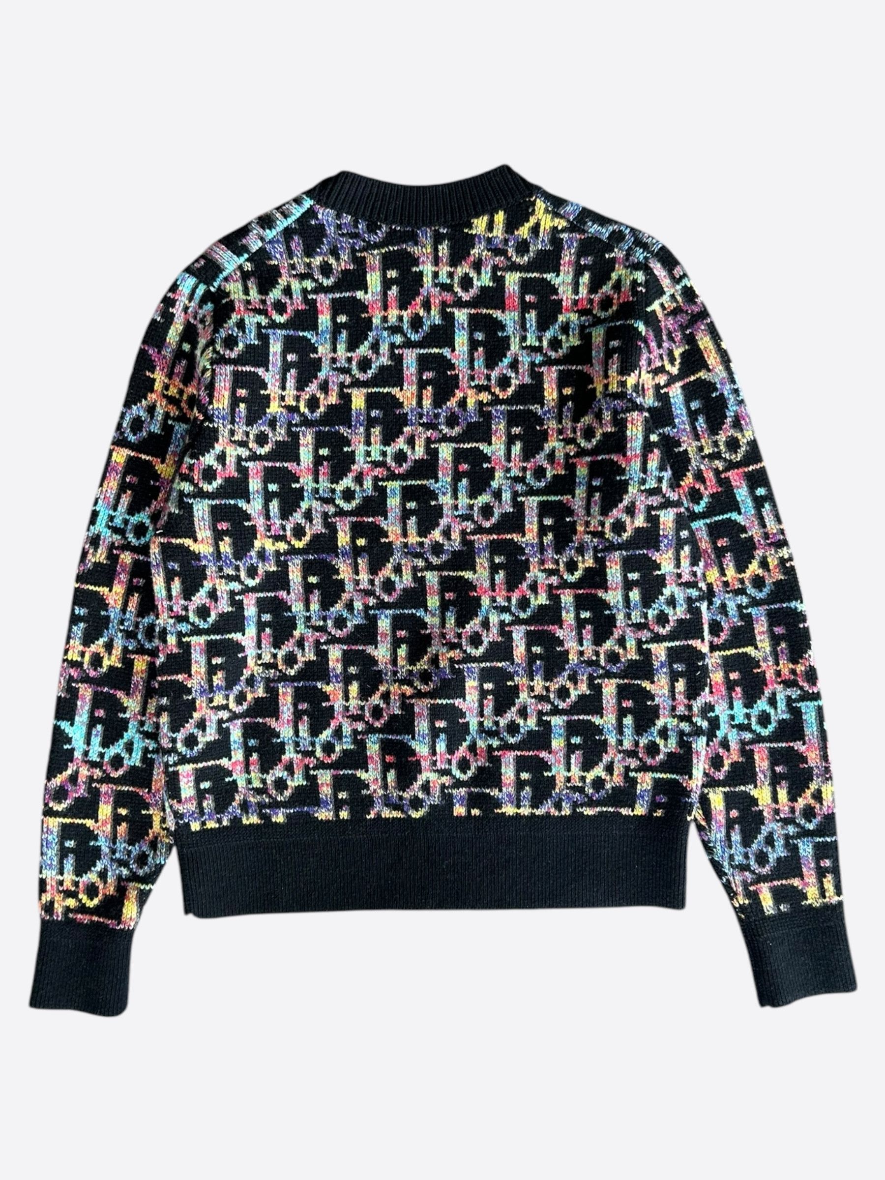 Dior Dior Black Multicolor Oblique Wool Sweater Size US S / EU 44-46 / 1 - 2 Thumbnail