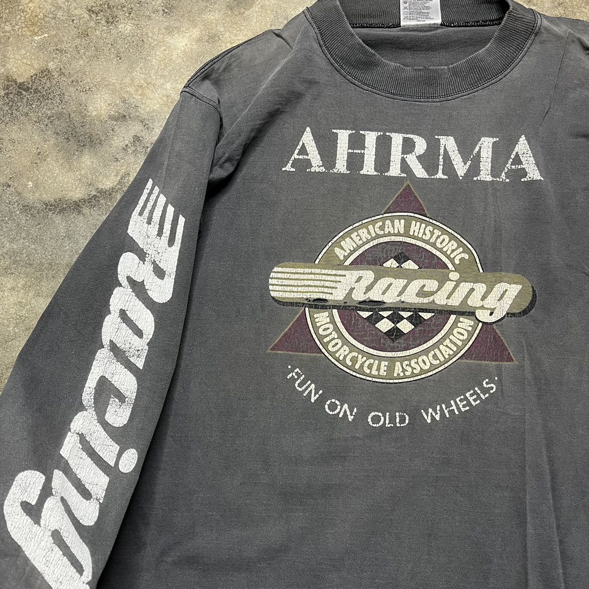 Vintage vintage longsleeve motorcycle racing association tshirt Size US L / EU 52-54 / 3 - 2 Thumbnail