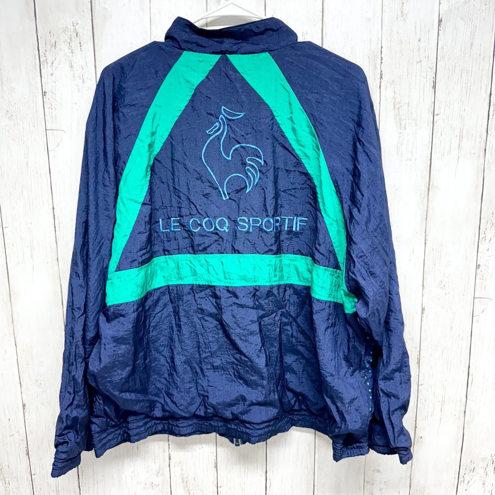 Le Coq Sportif Vintage Le Coq Sportif Jacket Unisex Medium Navy Bomber Size M / US 6-8 / IT 42-44 - 4 Thumbnail