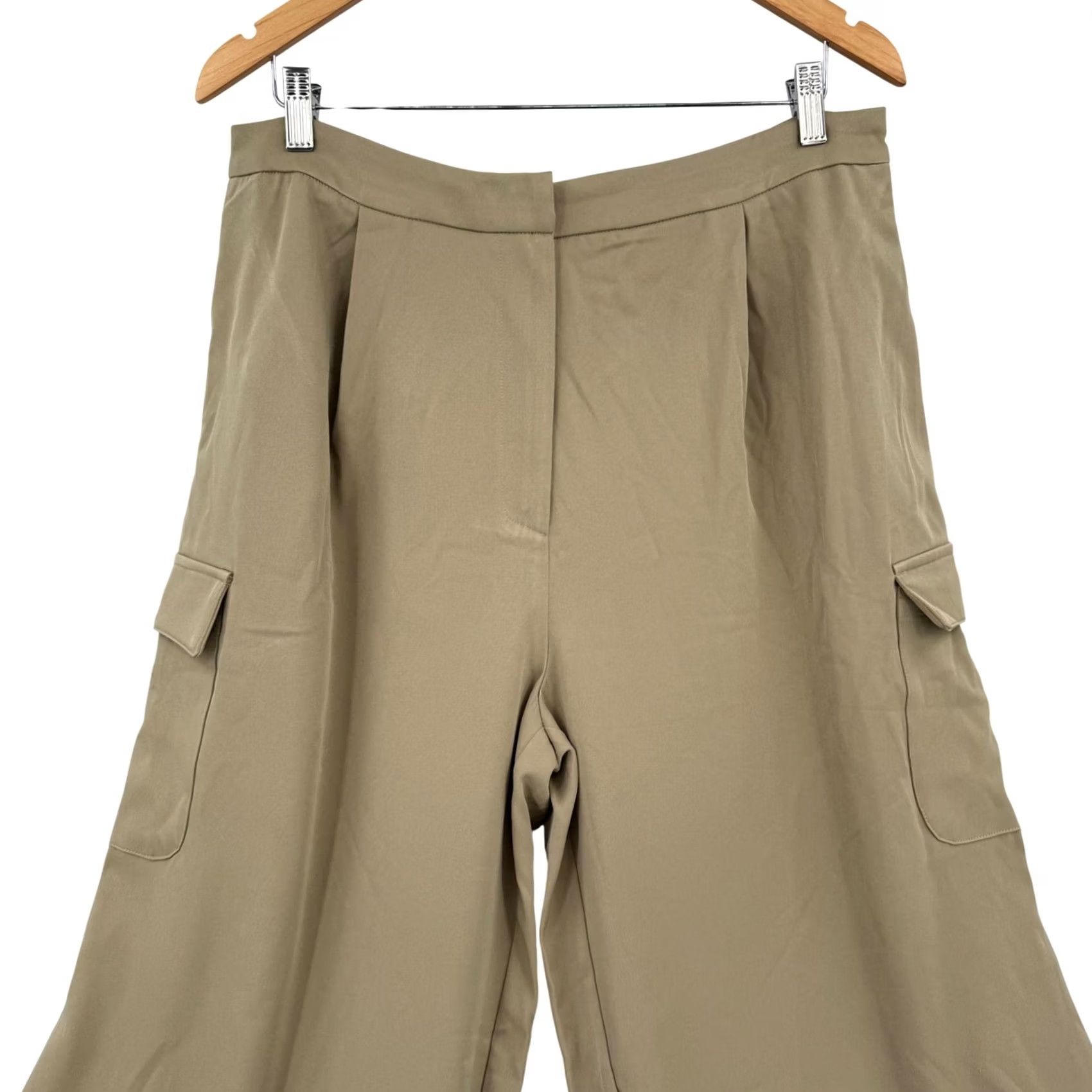 Vintage Merokeety Womens High Waisted Wide Leg Cargo Pants Pleated Trousers Size XL Size 40" / US 18 - 3 Thumbnail
