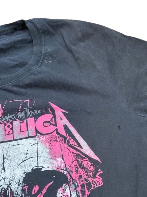 Vintage Absolutely Authentically Thrashed Metallica Skull T-Shirt Size L / US 10 / IT 46 - 7 Thumbnail