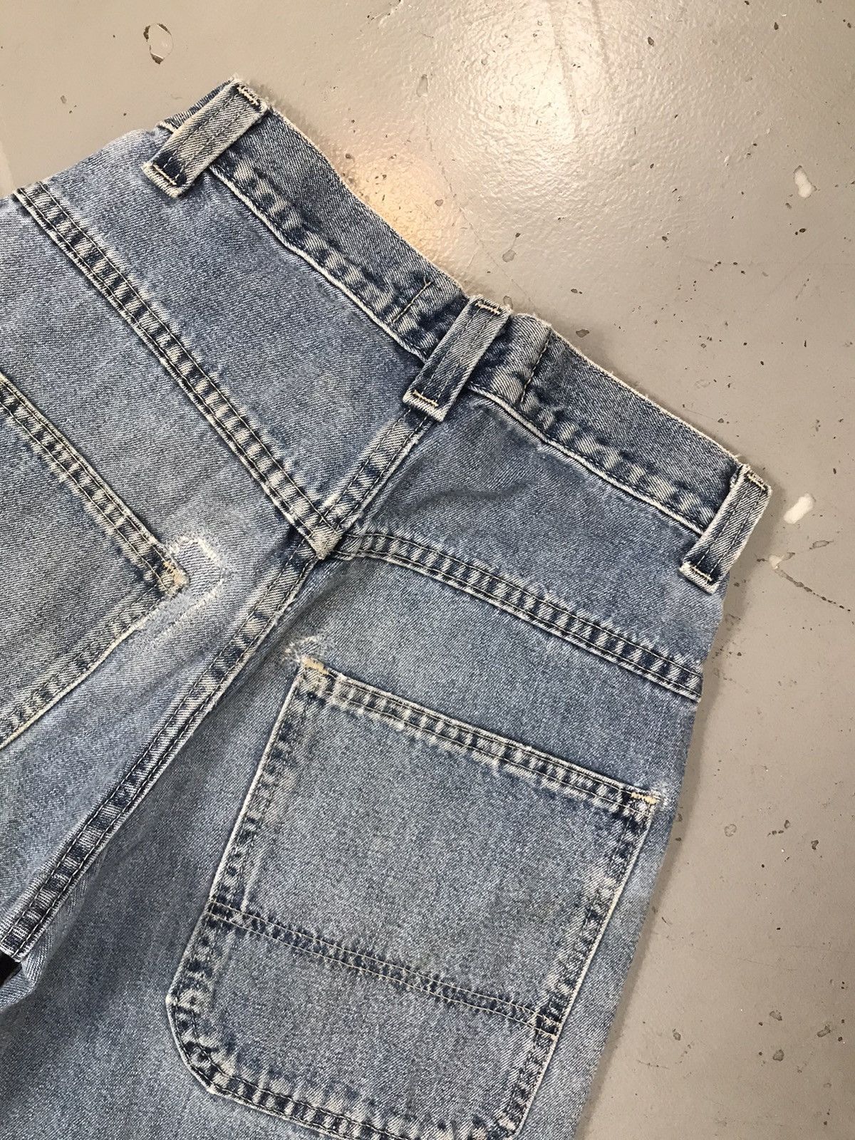Lee Vintage pipes big pockets logo patched denim short Size 24" / US 00 / IT 34 - 12 Thumbnail