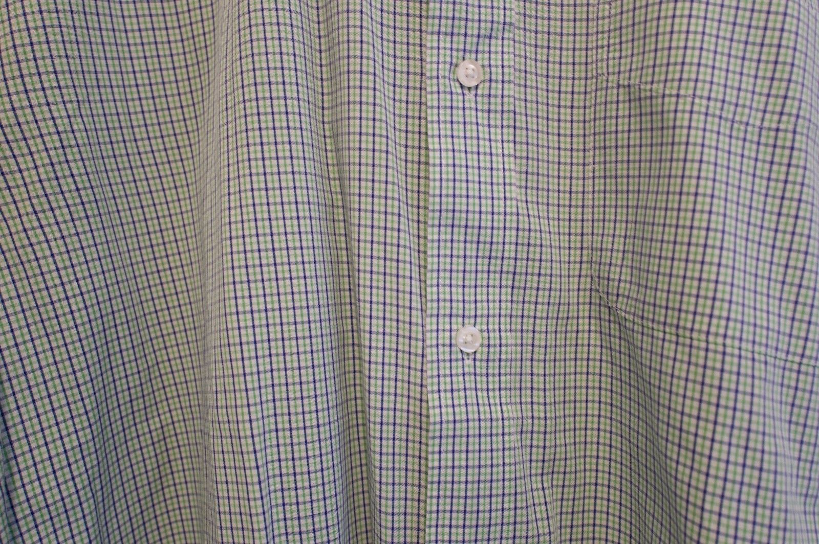 B.D. Baggies Check Button Down, Green Blue, XL Size US XL / EU 56 / 4 - 4 Thumbnail