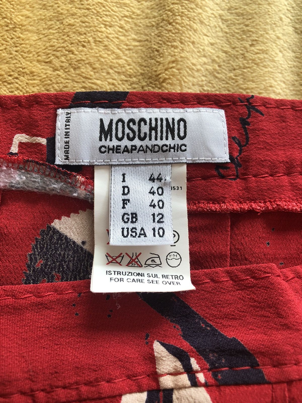 Moschino × Vintage RARE MOSCHINO CHEAP AND CHIC VINTAGE DESIGNER SKIRT DRESS Size 30" / US 8 / IT 44 - 3 Thumbnail