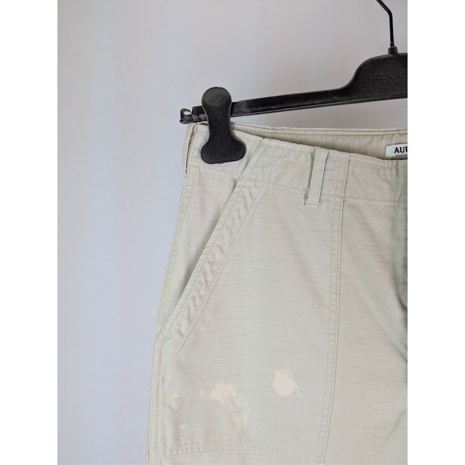 Auralee o1rshd1 Washed Baggy Satin Bleached Baker Pant in Dust Ivory Size US 36 / EU 52 - 6 Thumbnail