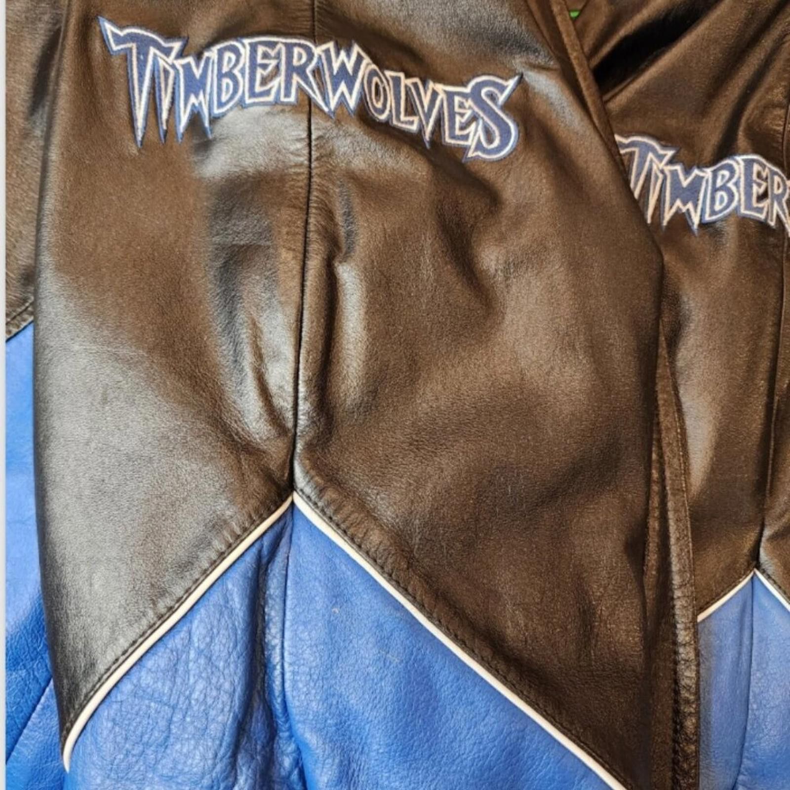 Other Vintage MN Timberwolves Jacket GIII Carl Bank's Leather Sz L Size US L / EU 52-54 / 3 - 6 Thumbnail