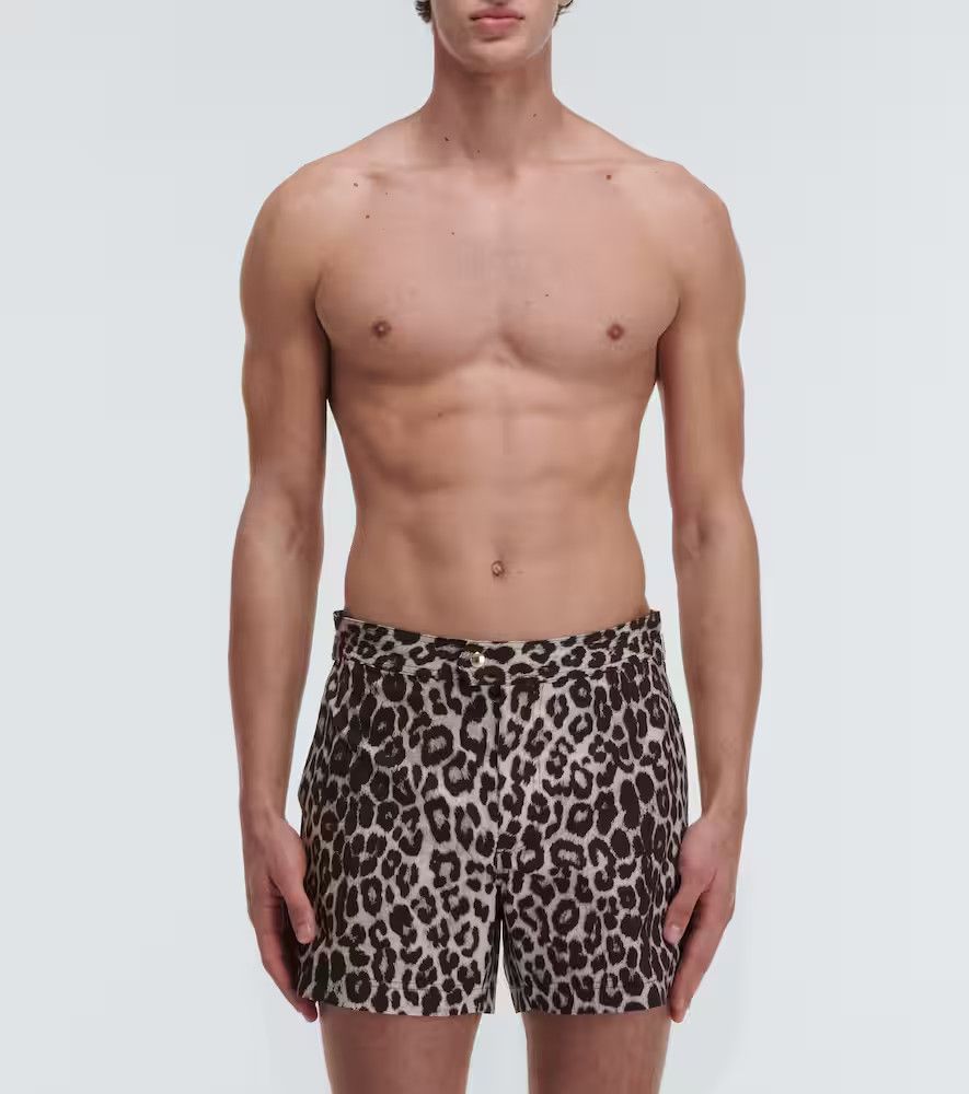 Tom Ford o1w1db10225 BSS001 Swimsuit in Leopard Size US 40 / EU 56 - 2 Thumbnail
