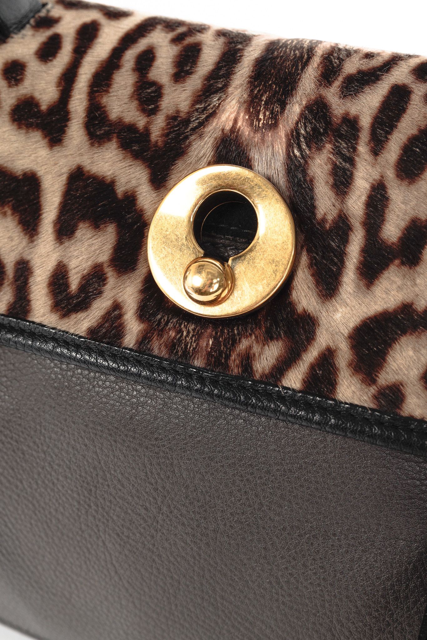 Yves Saint Laurent Yves Saint Laurent Small Muse II Leopard-Calf Hair Bag Size ONE SIZE - 10 Thumbnail
