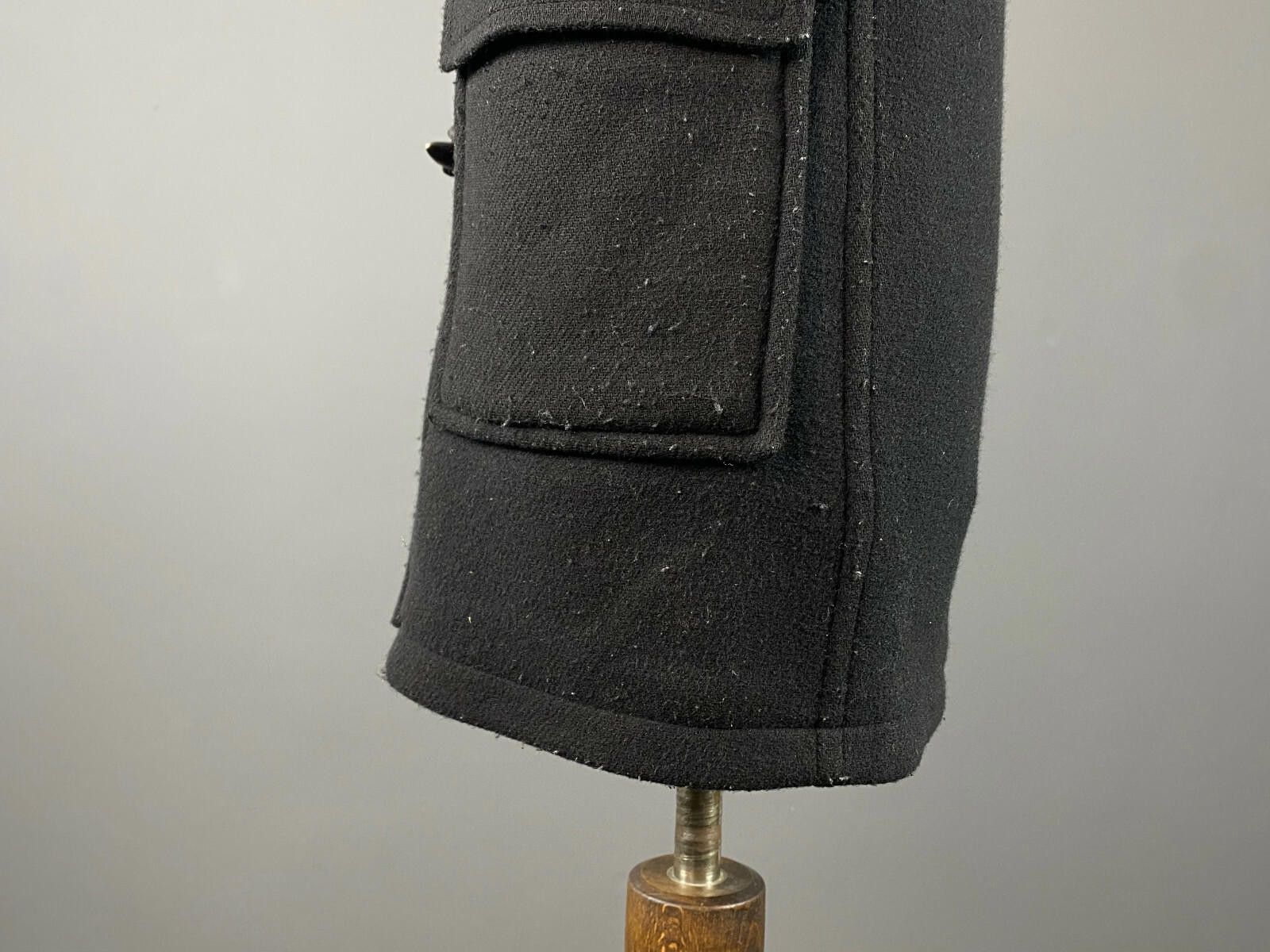 Barbour Barbor Black Wool Full Zip Toggle Buttons Coat Jacket Size 6 Size M / US 6-8 / IT 42-44 - 5 Thumbnail