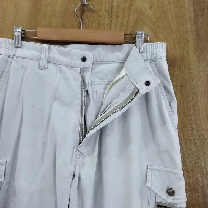 Japanese Brand RAKAN LIGHT GREY CARGO PANTS Size US 30 / EU 46 - 6 Thumbnail