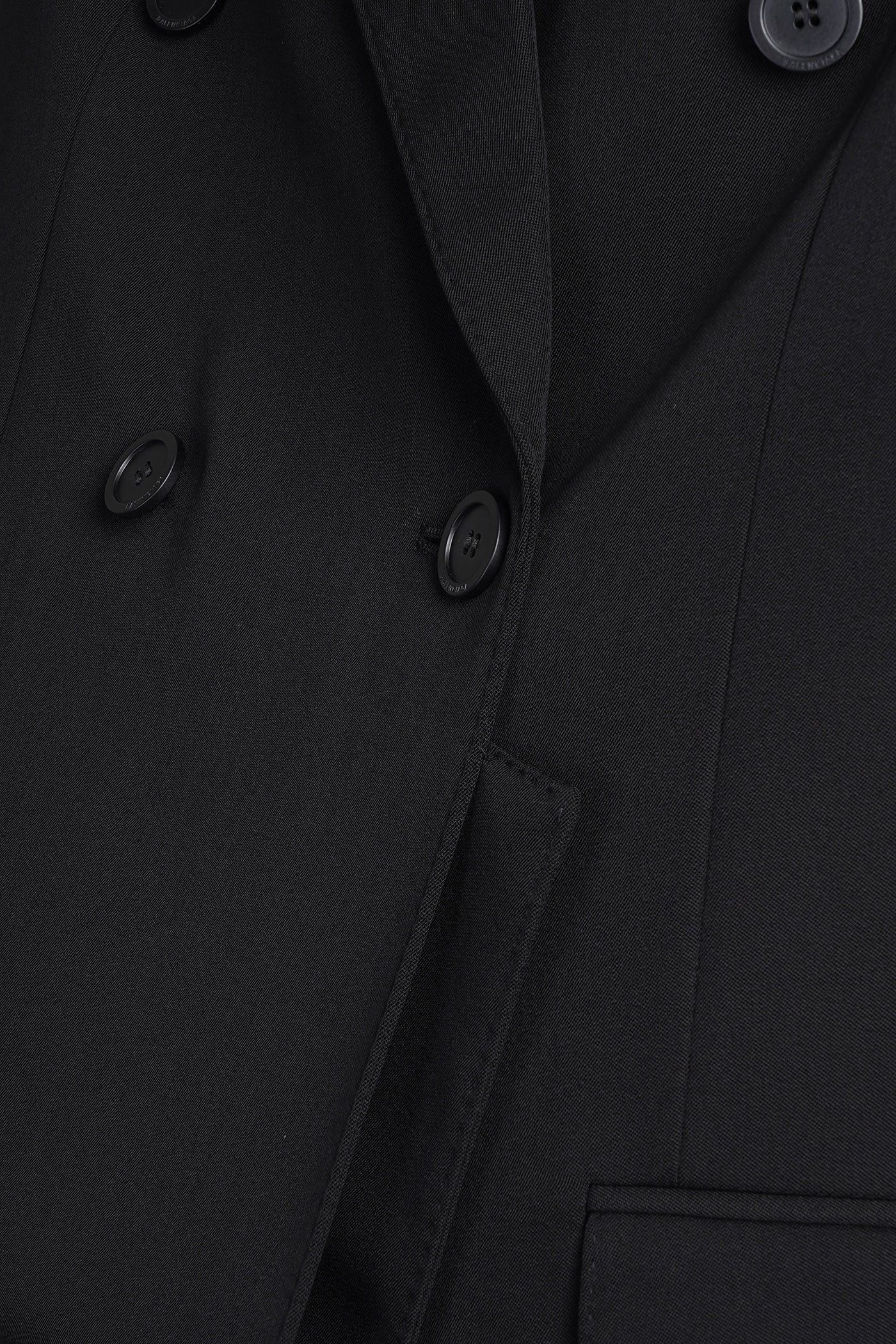 Balenciaga o1tr1nto1125 Folded Tailored Jacket in Black Size US M / EU 48-50 / 2 - 5 Thumbnail