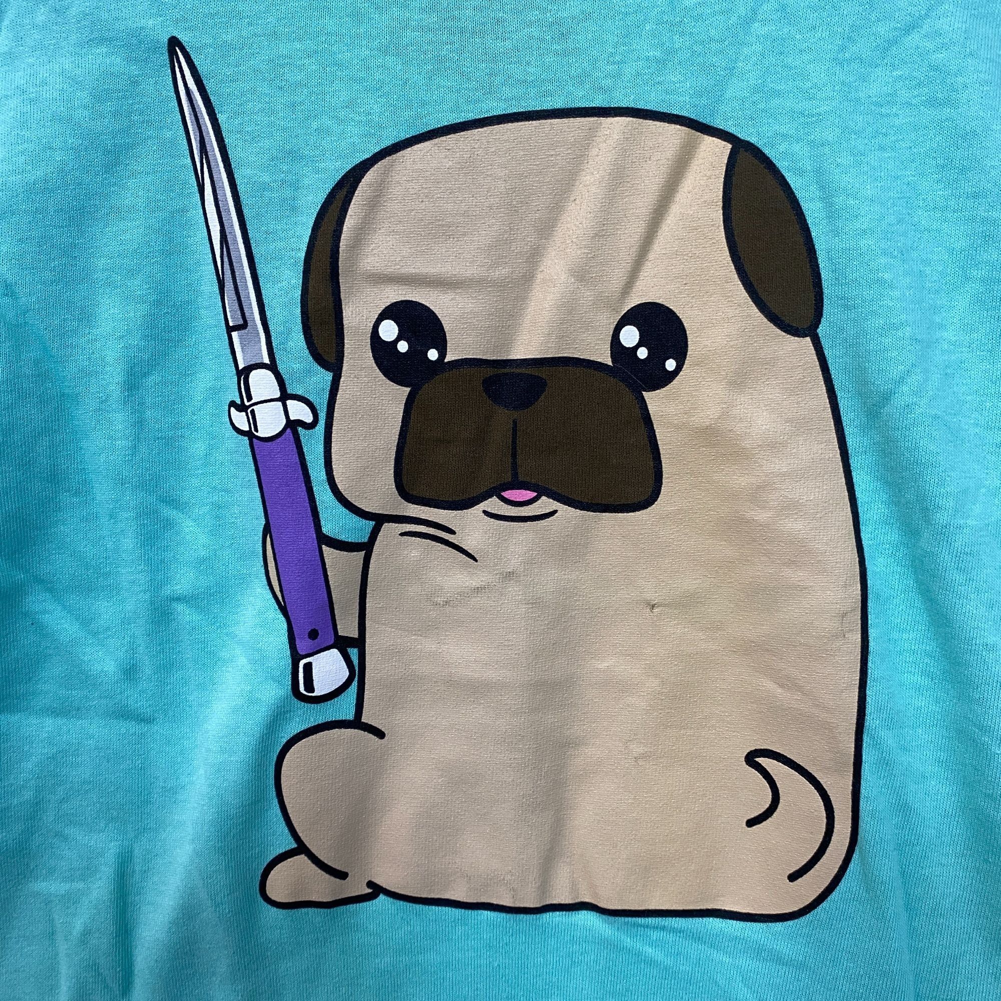 Other Doug the Thug Pug Butterfly Kawaii Pop Art T-Shirt Extra Sma Size US XS / EU 42 / 0 - 2 Thumbnail