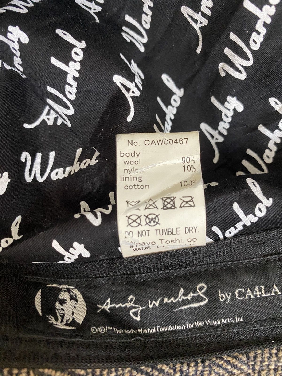 CA4LA VTG CA4LA ANDY WARHOL WOOL HAT Size ONE SIZE - 3 Thumbnail