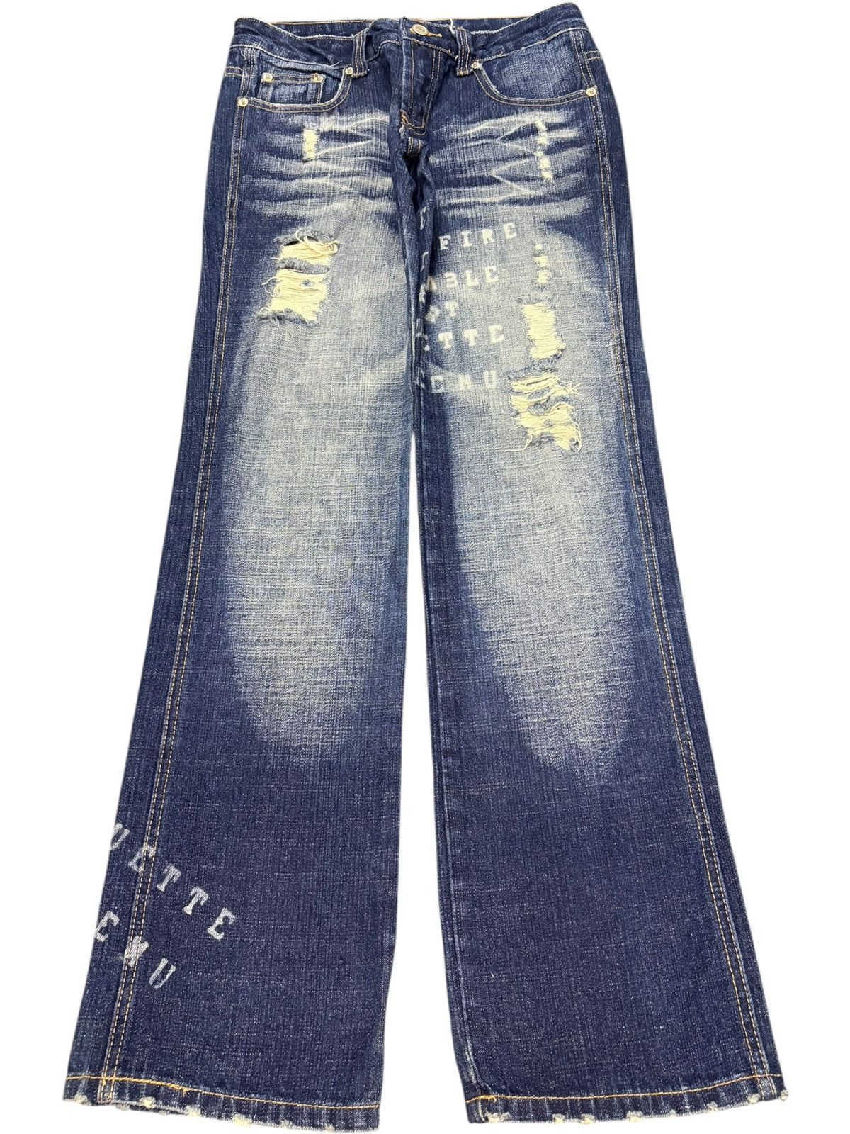 Affliction Chovette Punk Style Distressed Jeans Like Number Nine Size 29" - 1 Thumbnail