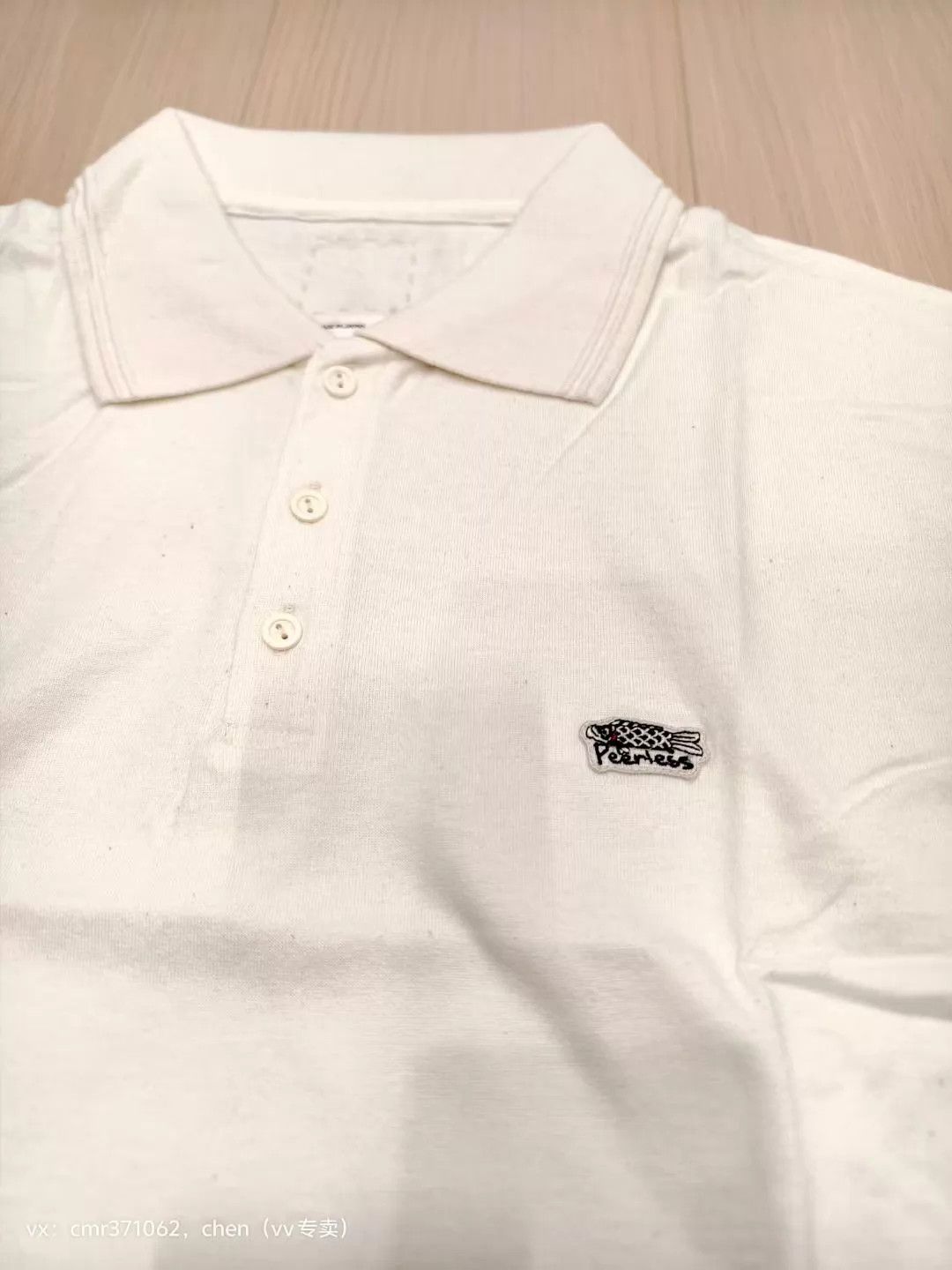 Visvim VISVIM-22SS-JUMBO-WELLER-S/S-POLO-white2-5-Carp-Embroidered Size US XXL / EU 58 / 5 - 2 Thumbnail