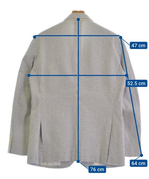 Comme des Garcons Homme Deux Jacket Stripes 3 Button Flap Pocket Cotton Navy x White Size US S / EU 44-46 / 1 - 3 Thumbnail