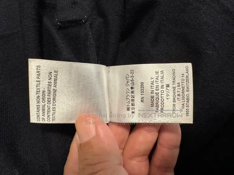 Thom Browne Thom Browne Woolen striped sweater Size US XL / EU 56 / 4 - 5 Thumbnail