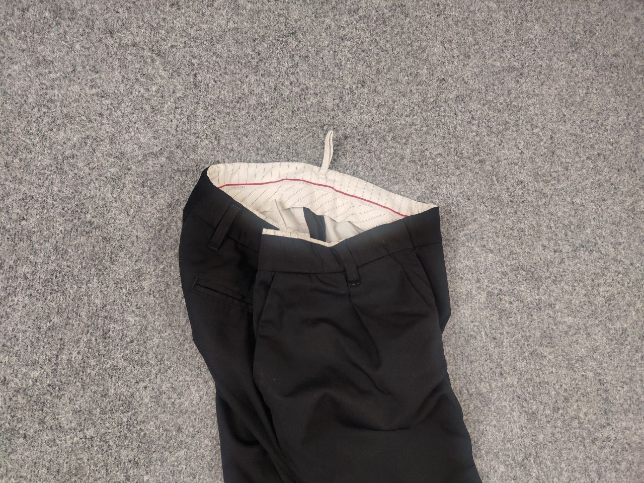 Prada Archive Vintage 00's Prada Wool drawstrings Trouser Pants Size 30" / US 8 / IT 44 - 4 Thumbnail