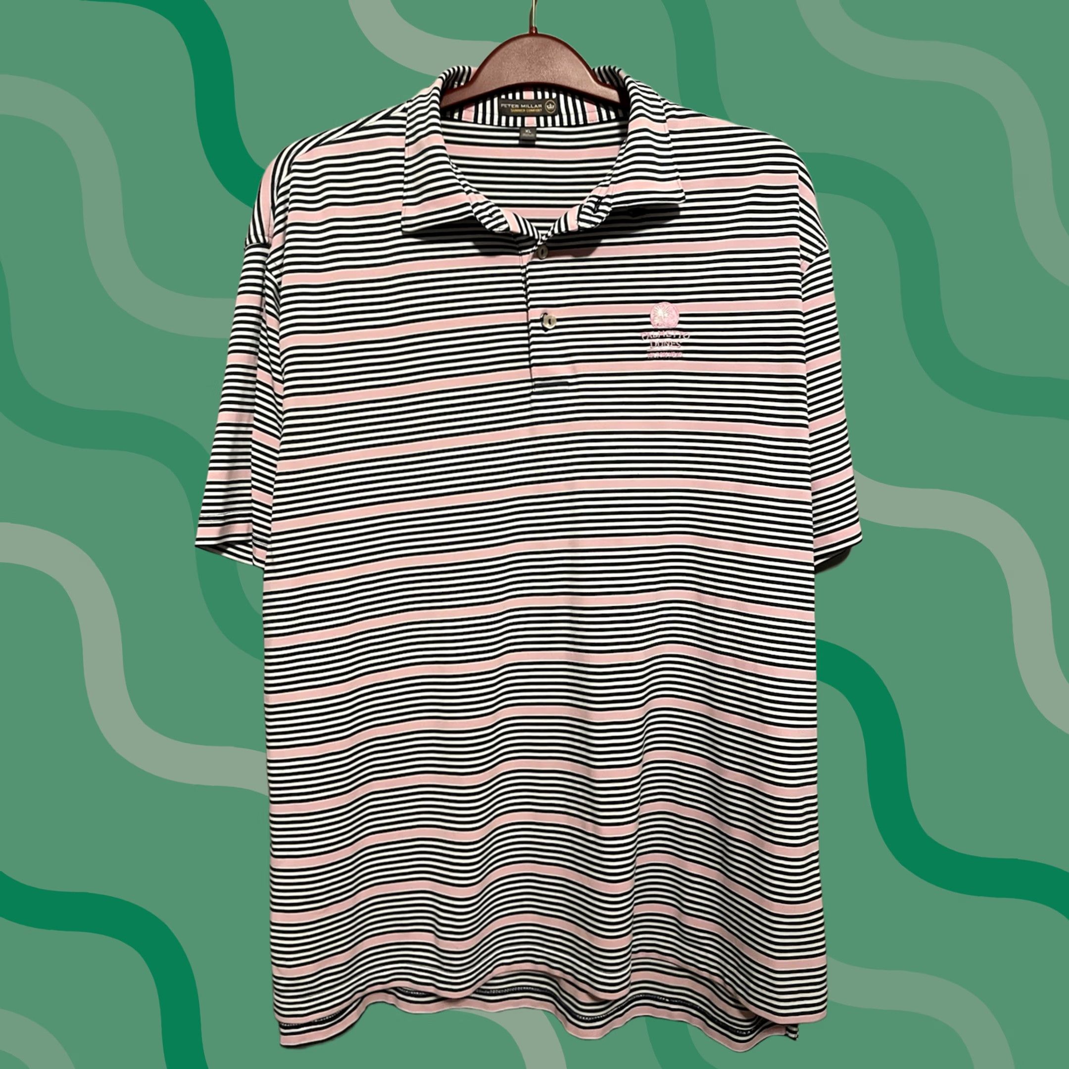 Peter Millar Peter Millar Summer Comfort Polo Golf Shirt Striped XL Hilton Head (B353) - Multicolor Size US XL / EU 56 / 4 - 1 Thumbnail