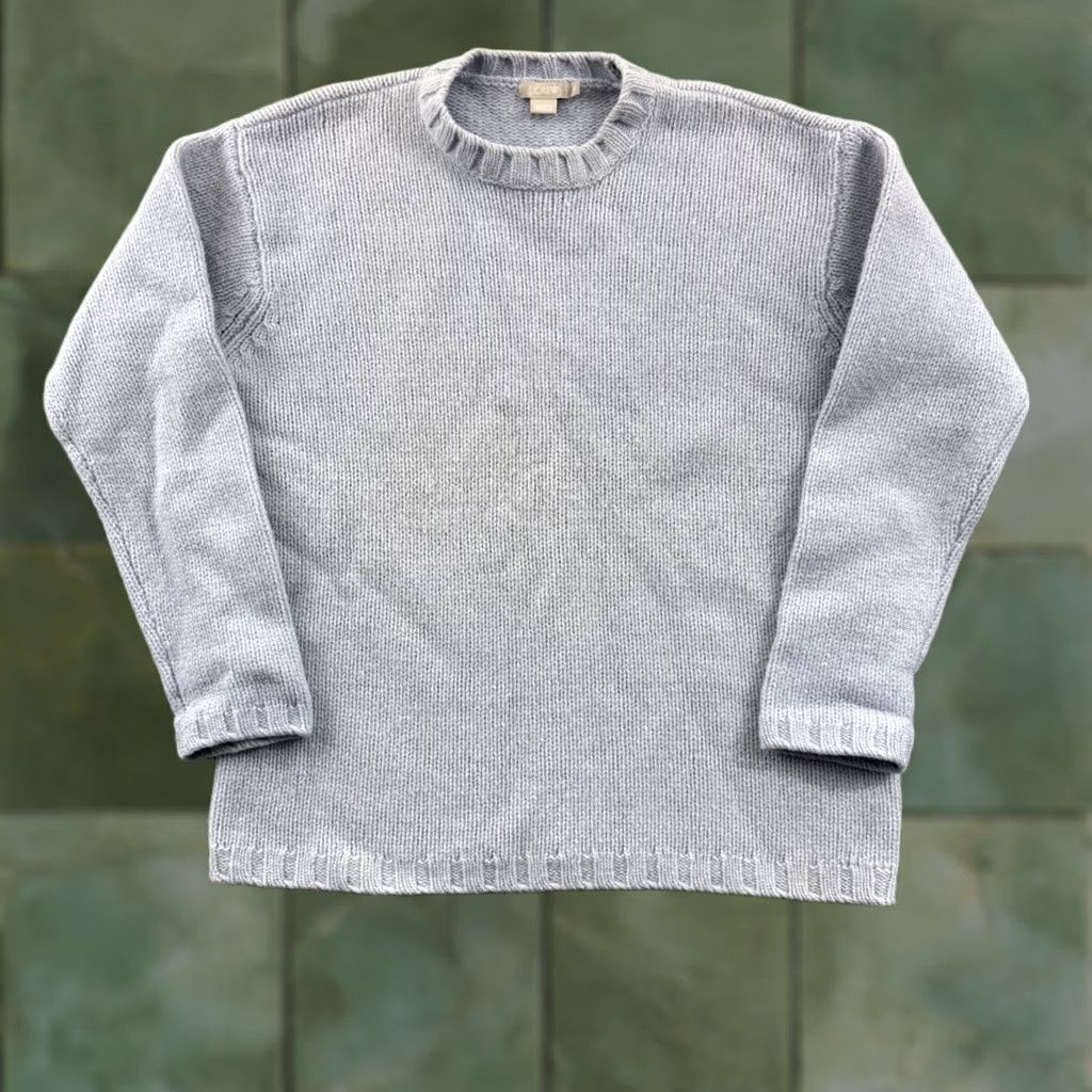 J.Crew VINTAGE? No. (But original says Non-vintage) J Crew Sweater Womens Medium Blue Long Sleeve Knit Academia Preppy Wool Pullover Size M / US 6-8 / IT 42-44 - 1 Thumbnail