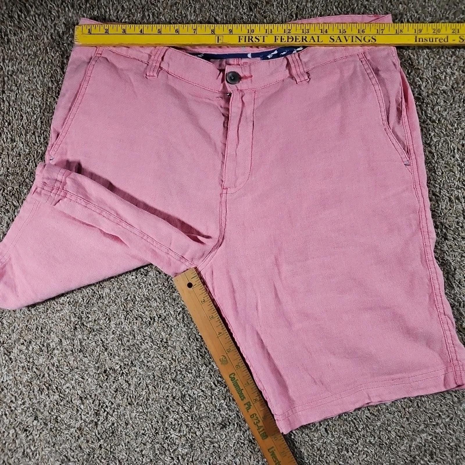 Tommy Bahama Tommy Bahama Sz 36 Pink Linen Shorts Size US 36 / EU 52 - 5 Thumbnail