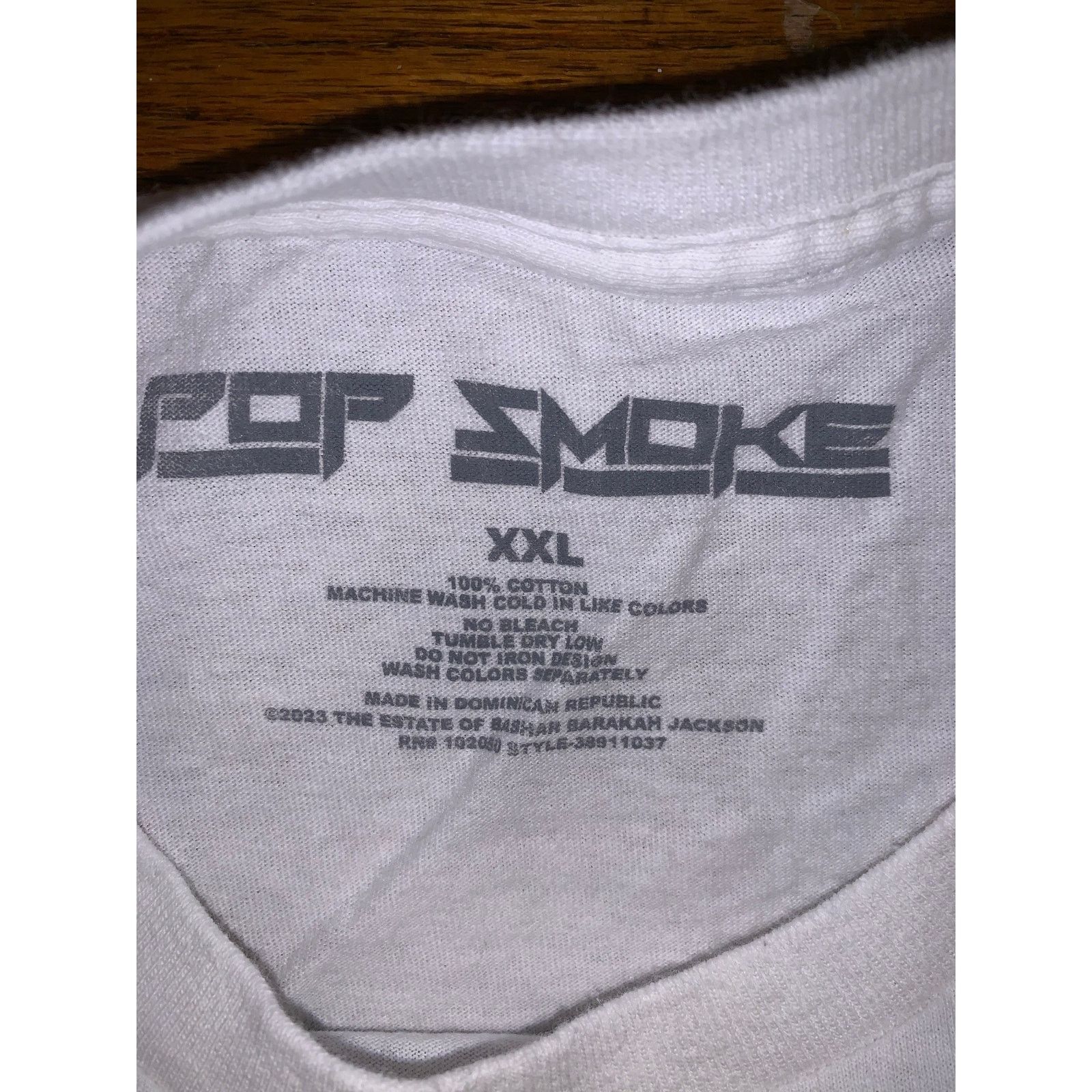 Rap Tees Pop Smoke King of New York T Shirt White XXL Rap Tee Graphic Size US XXL / EU 58 / 5 - 4 Thumbnail