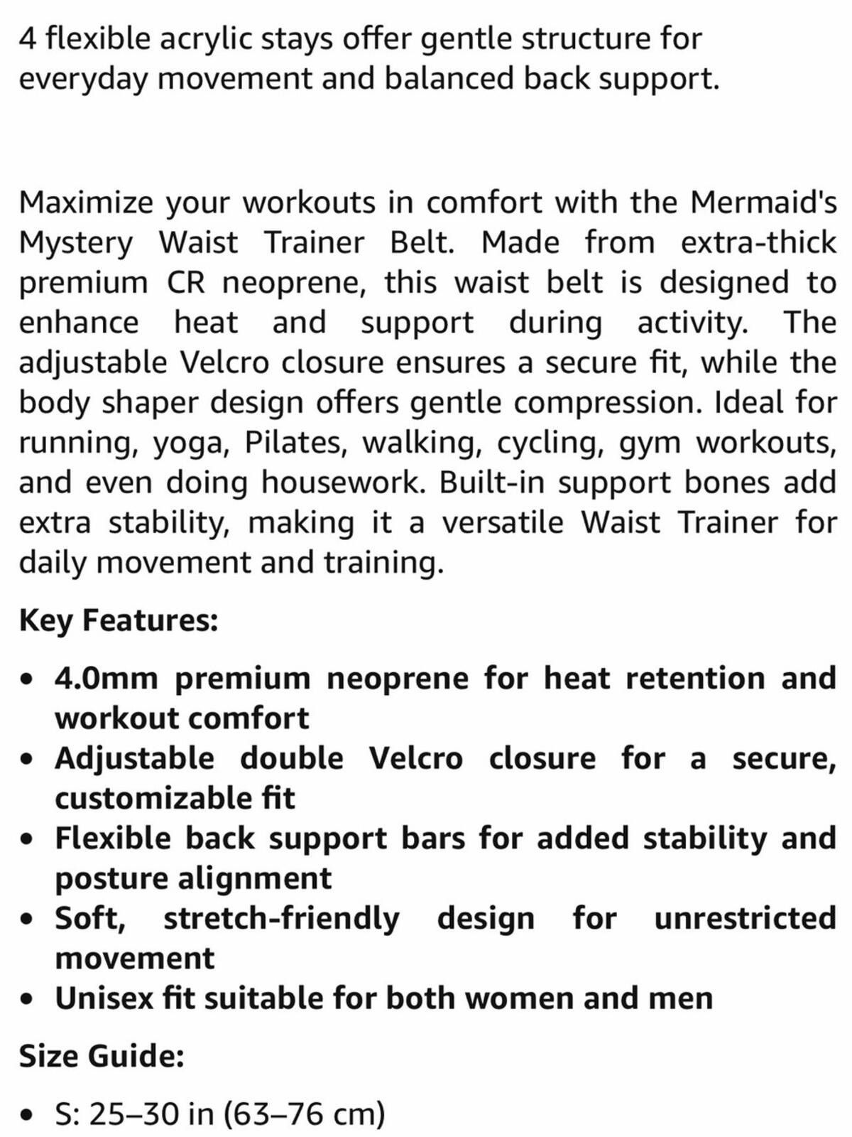 Other Mermaid's Mystery / Waist Trainer / Black Size ONE SIZE - 6 Thumbnail