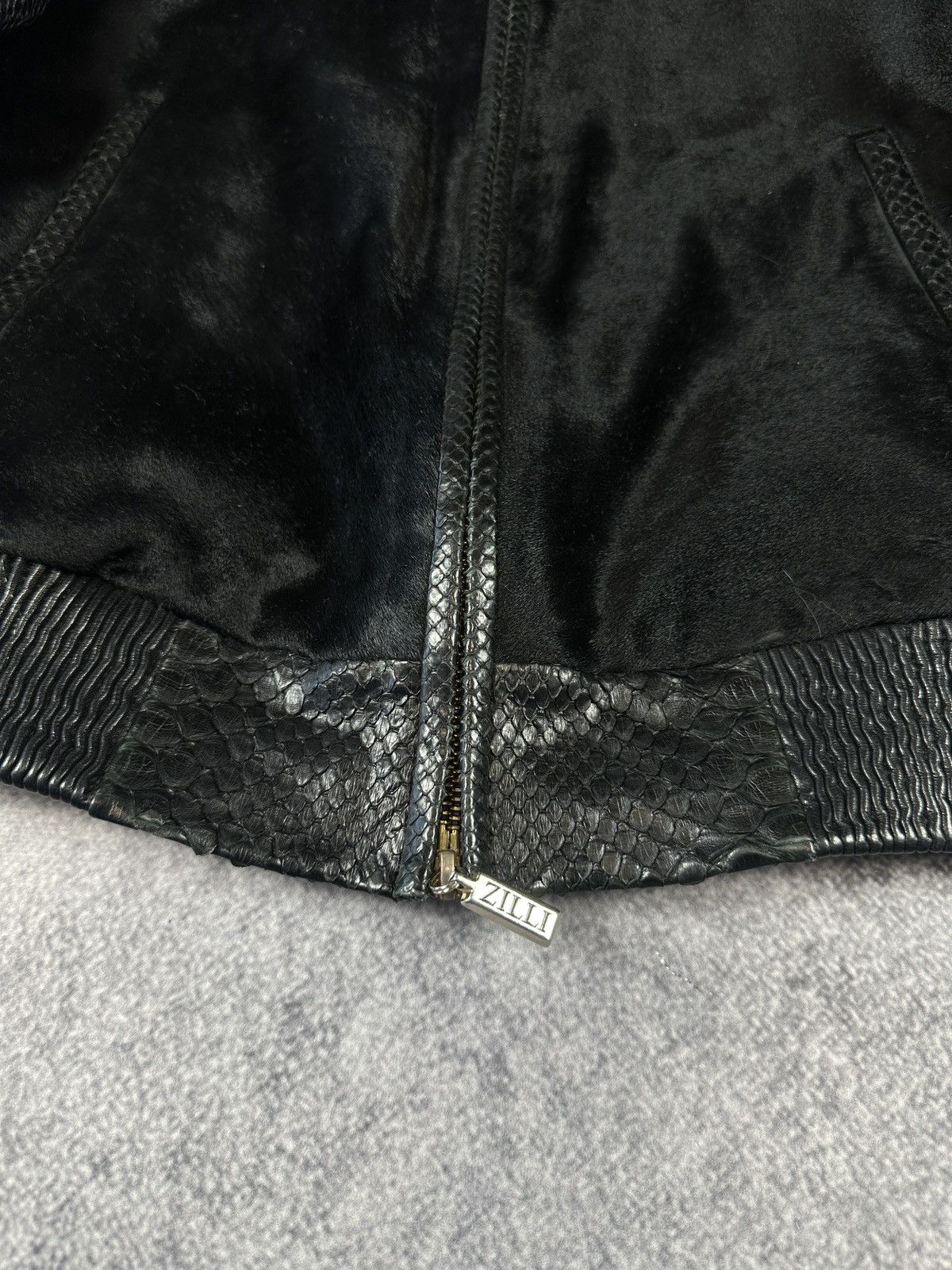 Zilli Vintage Zilli Real Python Leather Luxury Style Bomber 50 US Size US M / EU 48-50 / 2 - 2 Thumbnail