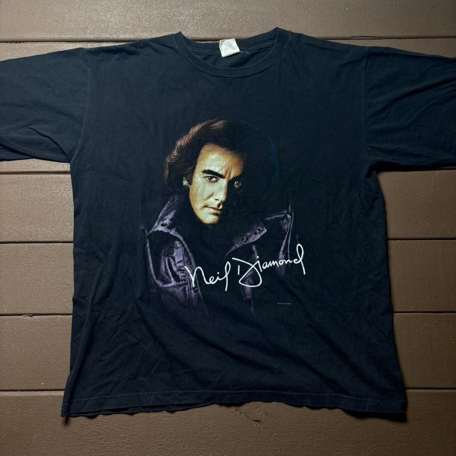 Vintage Vintage 1996 Neil Diamond Tour Concert Shirt Size US XL / EU 56 / 4 - 1 Thumbnail