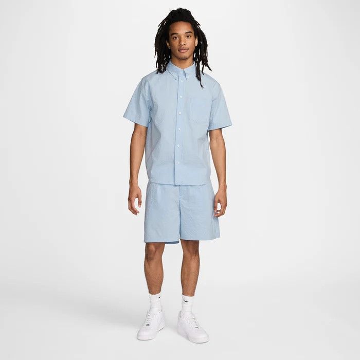 Nike Nike Life Men's SeerSucker Shorts Light Blue HF6363-440 36 Size US 36 / EU 52 - 1 Thumbnail