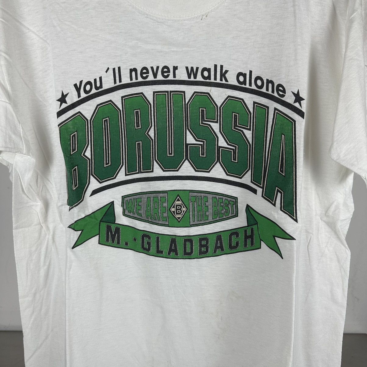 Other × Vintage Vintage 90s Borussia Gladbach Soccer We are the Best T-shirt Size US M / EU 48-50 / 2 - 3 Thumbnail