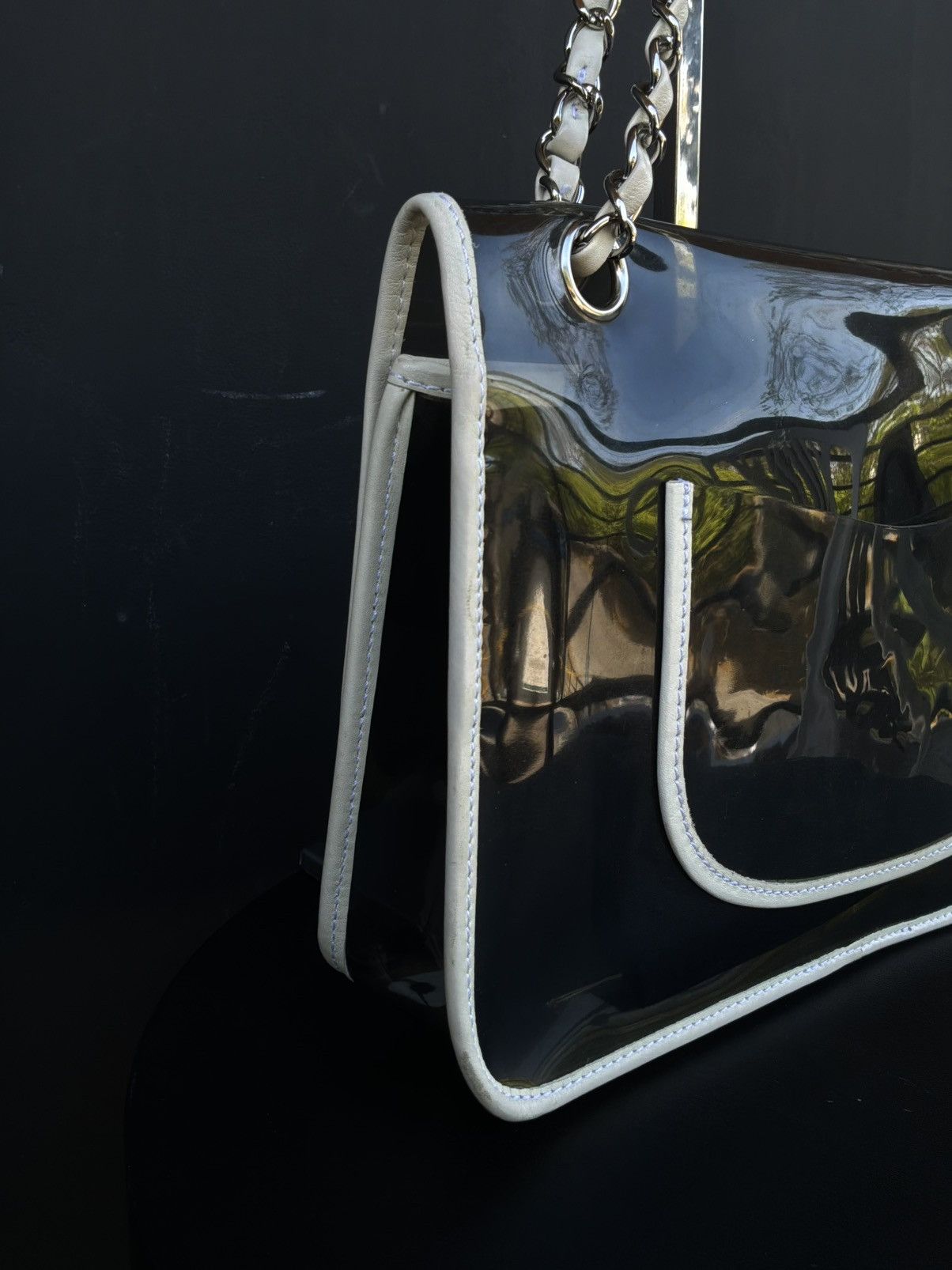 Chanel 2008 Chanel - Heart CC Transparent Vinyl Flap Bag Size ONE SIZE - 11 Thumbnail