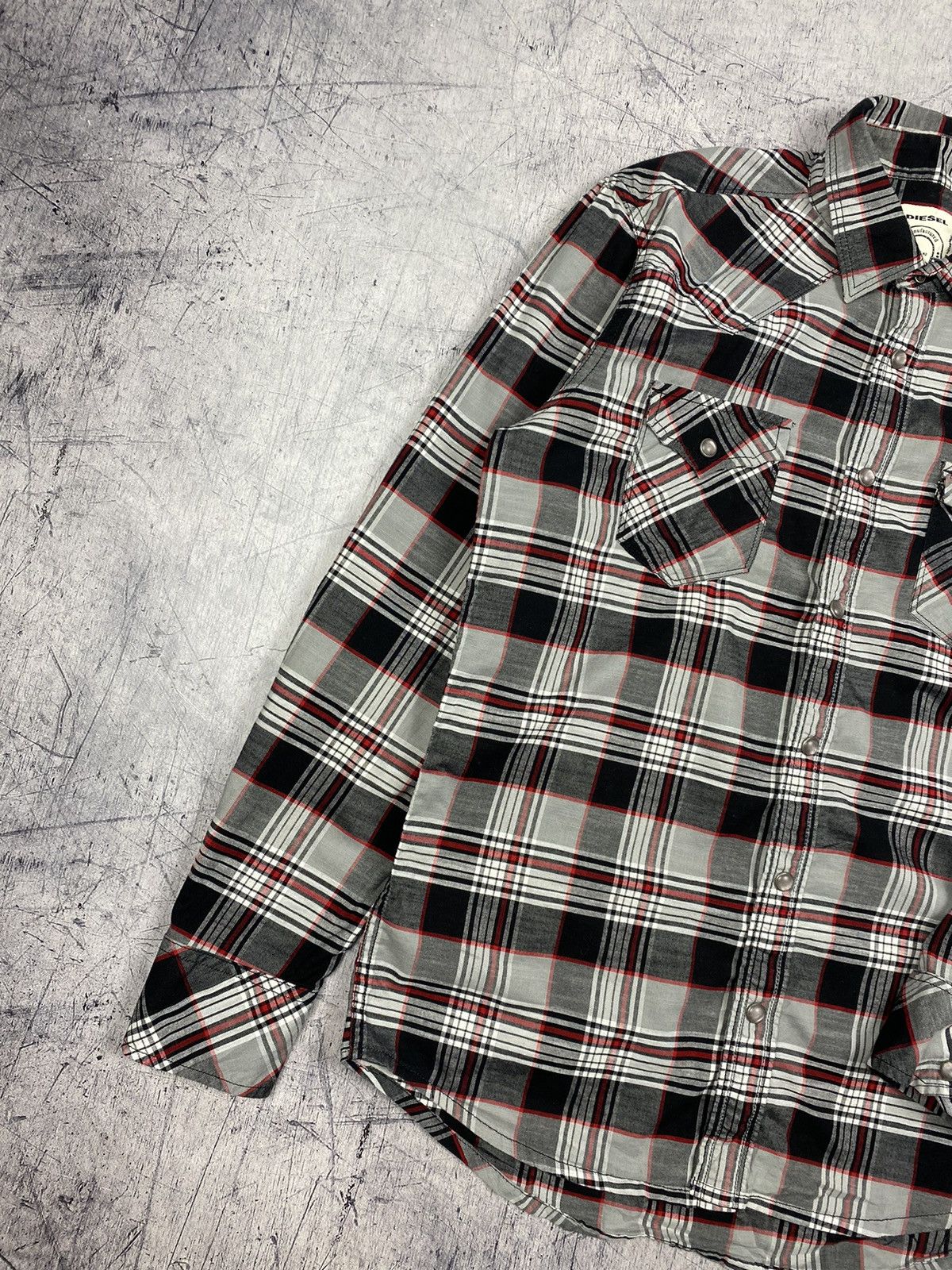 Diesel Vintage Diesel Designer Checkered Button Up Shirt Size US M / EU 48-50 / 2 - 5 Thumbnail