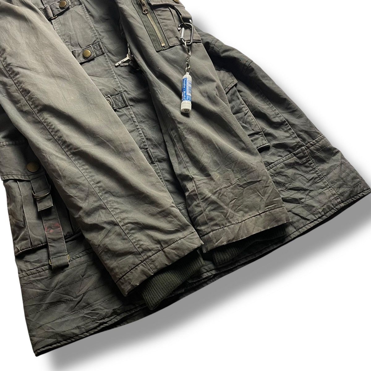 14th Addiction × Japanese Brand × Le Grande Bleu (L.G.B.) 🇯🇵 APAISER MULTIPOCKET BONDAGE PARKA JACKET Size US L / EU 52-54 / 3 - 12 Thumbnail