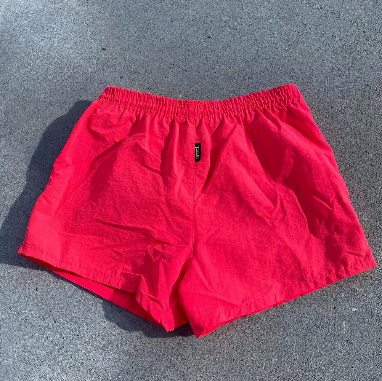 Other Vintage 80s Neon UZZI Swim Shorts Size 31" - 5 Thumbnail