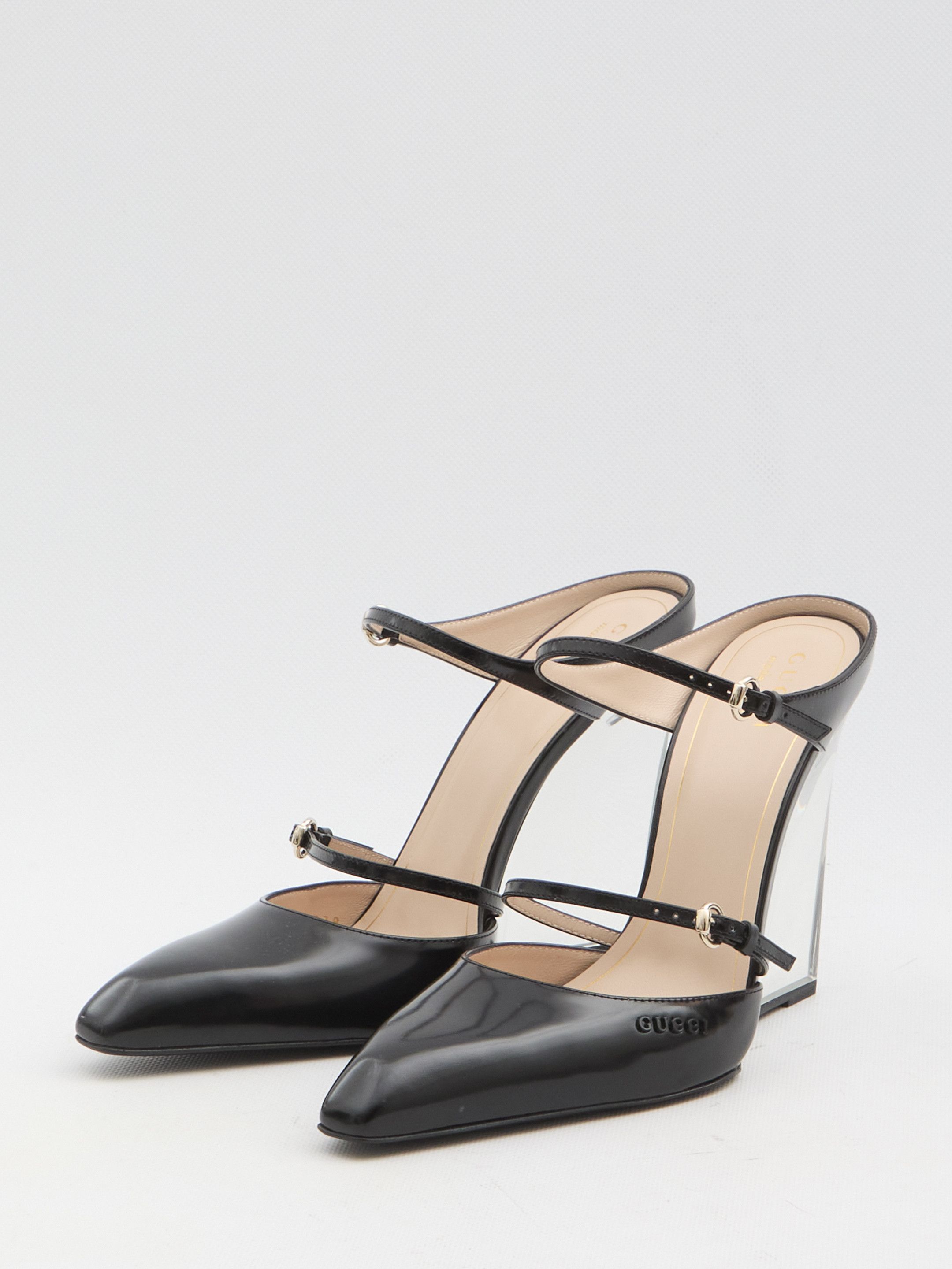 Gucci oc11z1025 Wedge Mules in Black Size US 11 / IT 41 - 2 Thumbnail