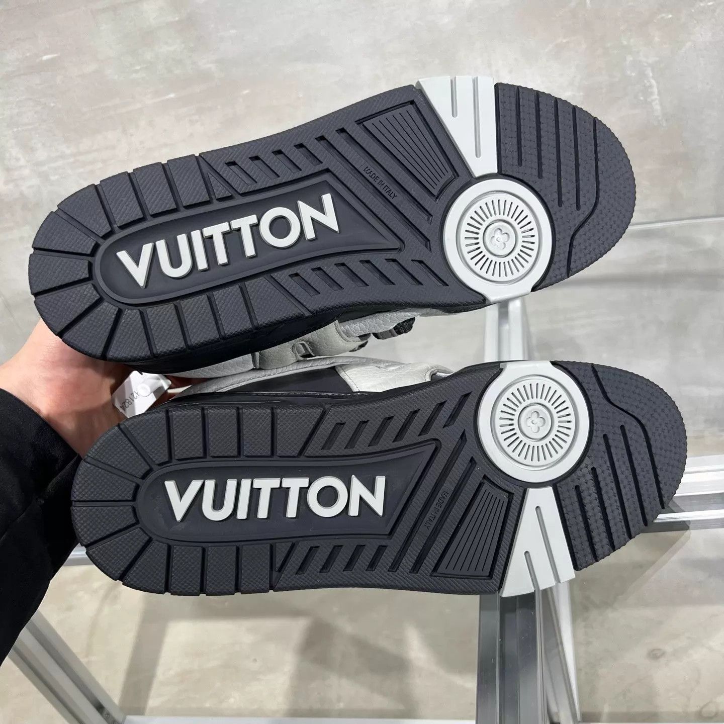 Louis Vuitton LV SKATE Black Grey UK7 Size US 9.5 / IT 39.5 - 6 Thumbnail