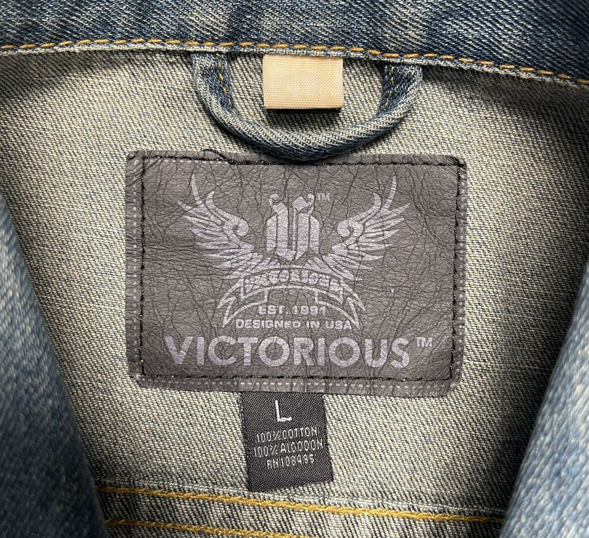 Vintage Victorious Jean Vest Size US L / EU 52-54 / 3 - 5 Thumbnail