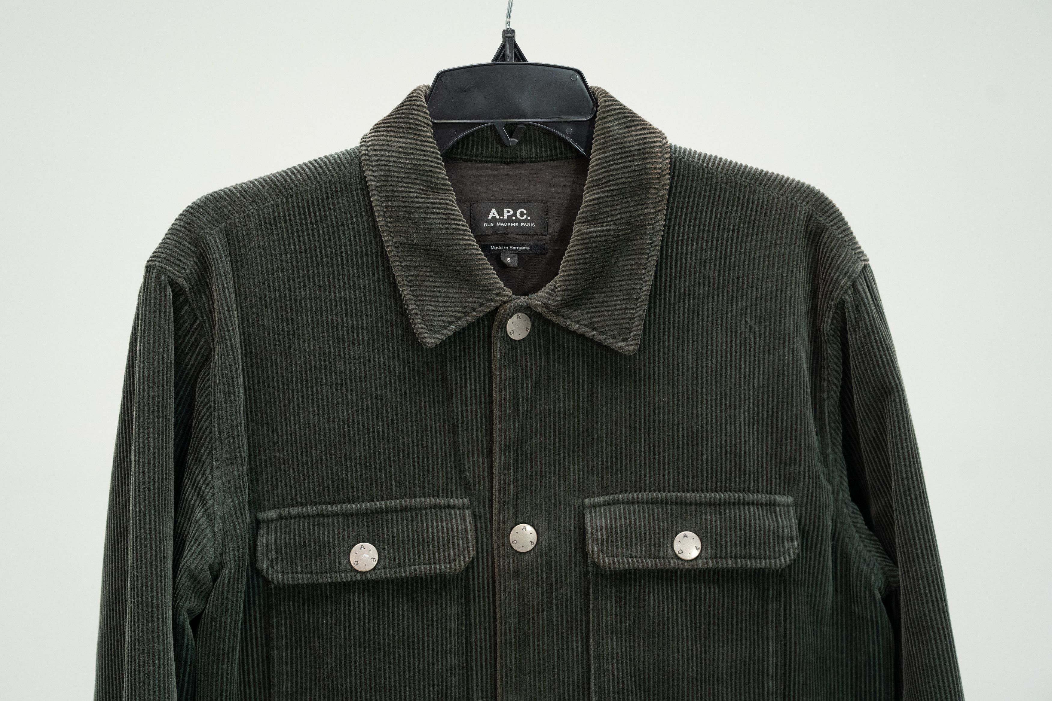 A.P.C. A.P.C. Corduroy Alex Jacket in Dark Green Size US S / EU 44-46 / 1 - 2 Thumbnail
