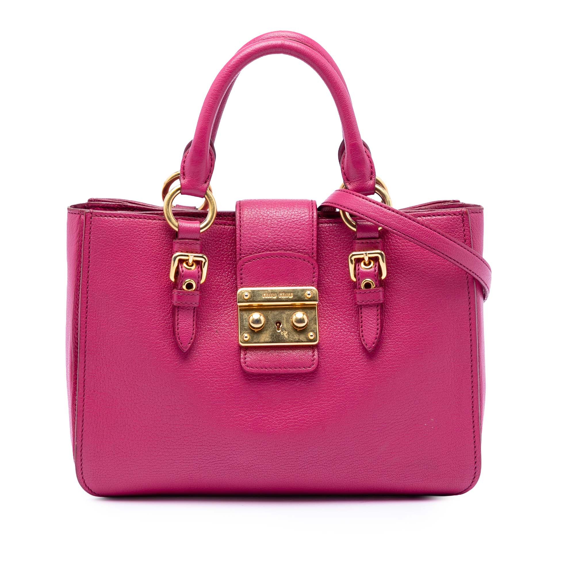 Miu Miu Goatskin Madras Satchel Size ONE SIZE - 1 Thumbnail