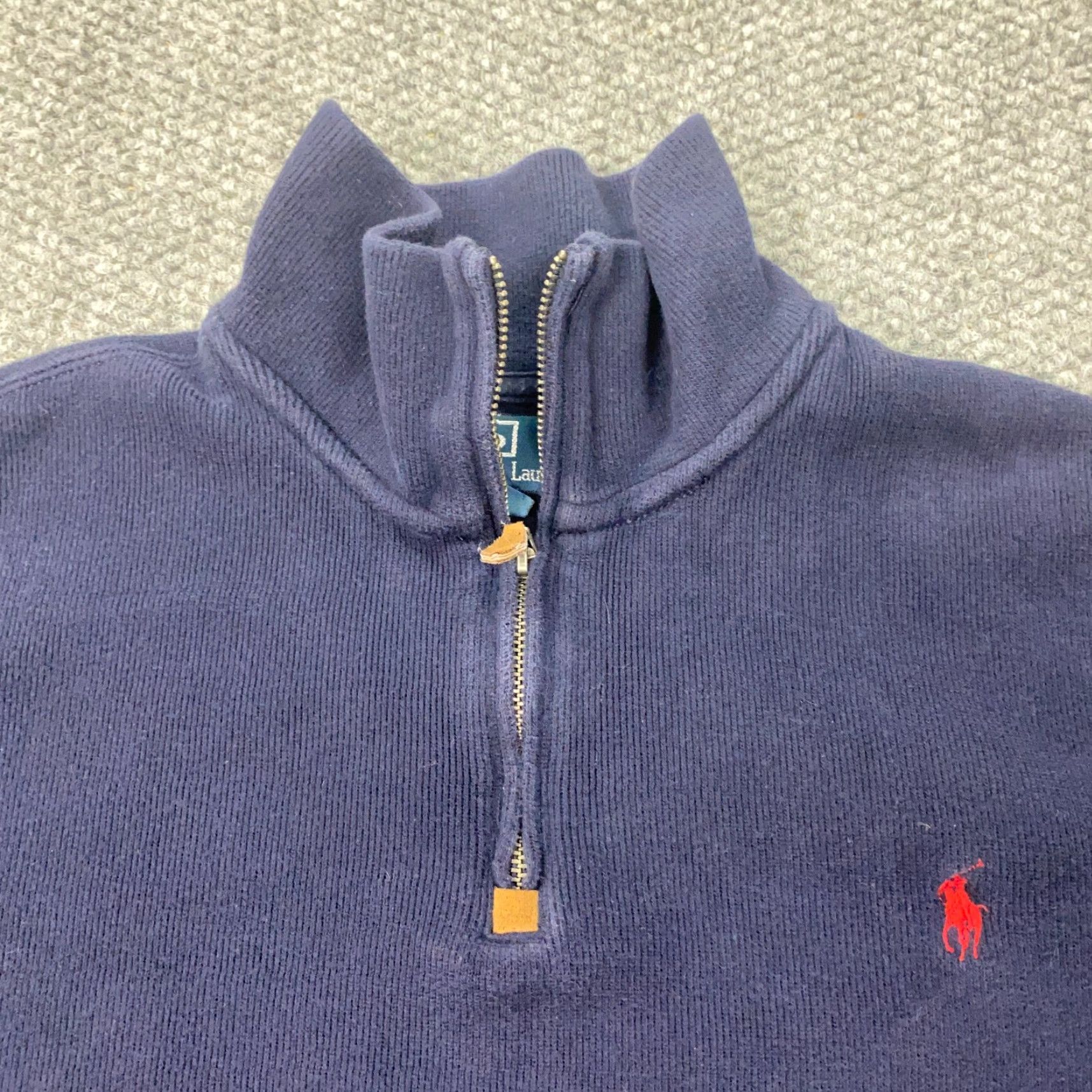 Polo Ralph Lauren VTG Polo Ralph Lauren Pullover Mens Large Blue 1/4 Zip Mock Neck Pony 90s Polo Ralph Lauren Pullover Mens Large Blue 1/4 Zip Mock Neck Pony 90s Size US L / EU 52-54 / 3 - 3 Thumbnail