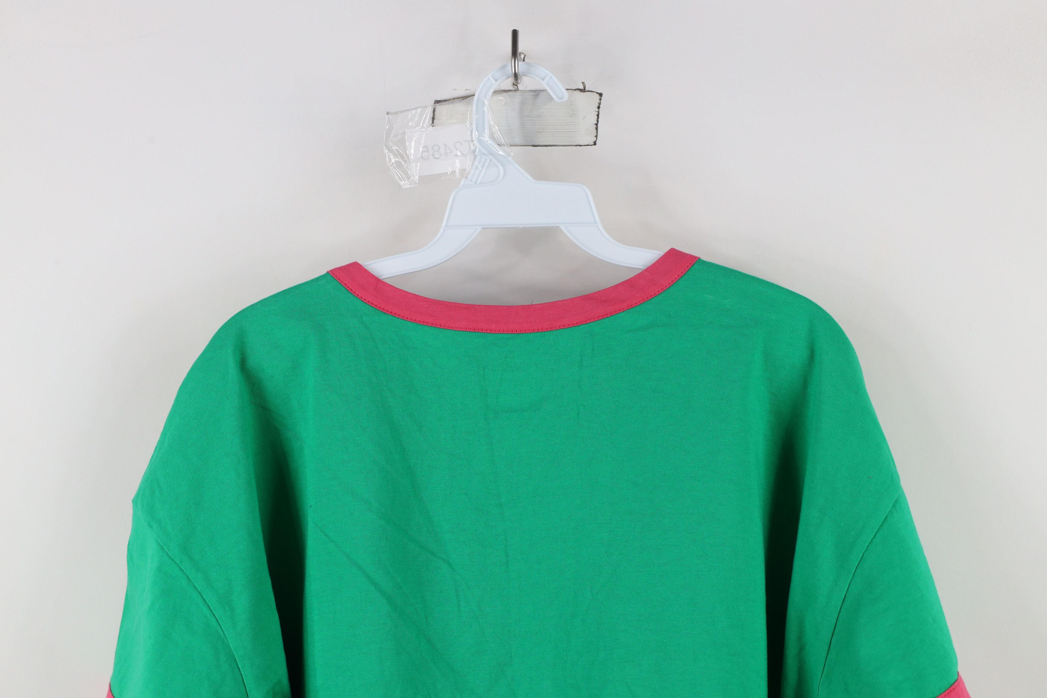 Juicy Couture × Vintage Vintage Y2K Juicy Couture Cropped Babydoll Ringer T-Shirt Size 3XL / US 20-22 - 10 Thumbnail