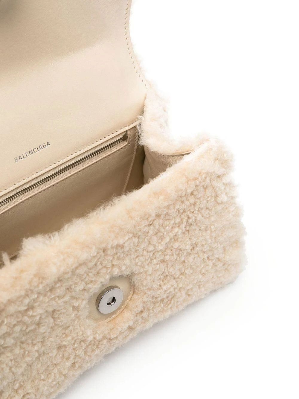 Balenciaga o1srvl11e1124 Size: OS / Furry Hourglass Small Handbag Size ONE SIZE - 3 Thumbnail