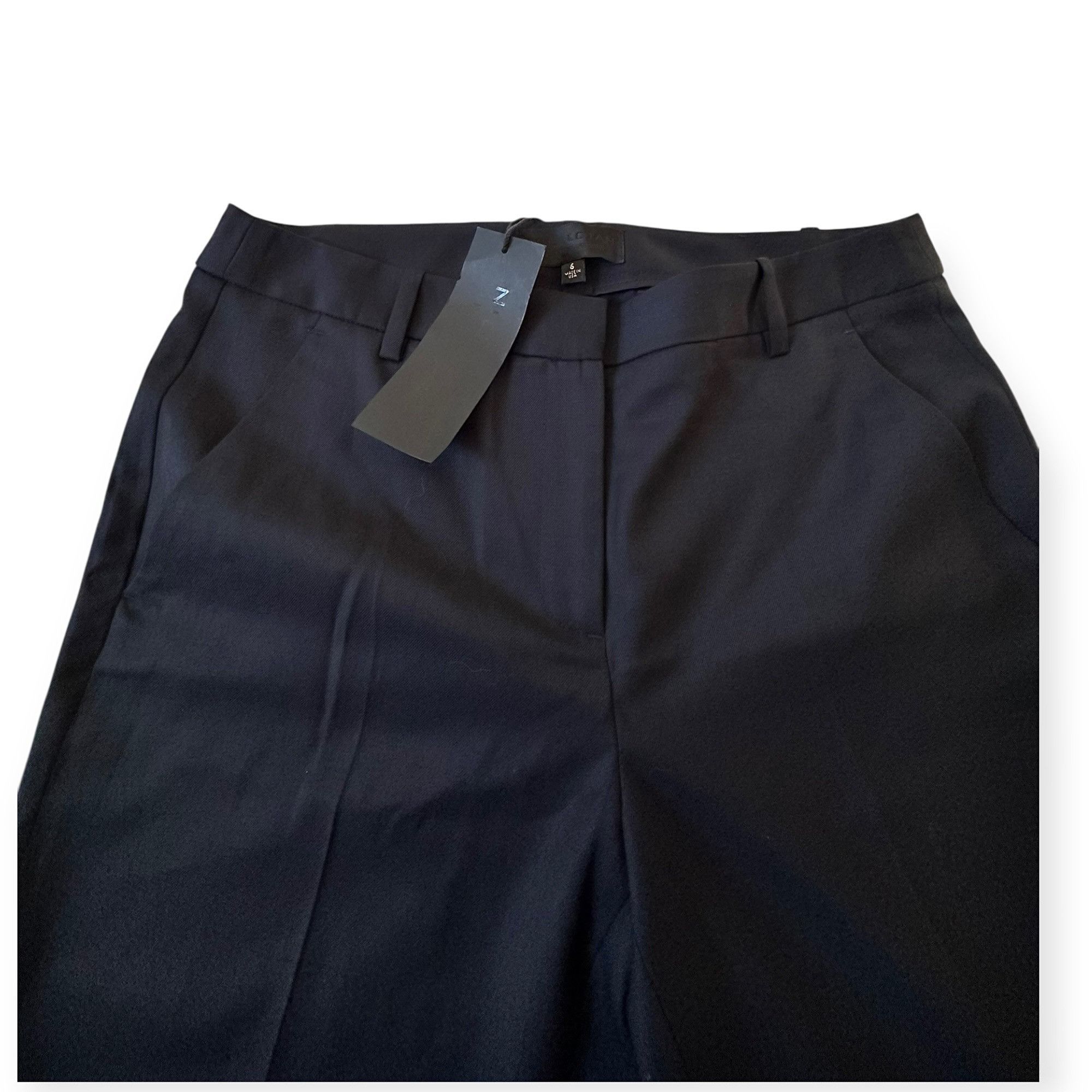 Nili Lotan NILI LOTAN Colmar Wool-blend Twill Slim-leg Pants In Midnigh Size 28" / US 6 / IT 42 - 8 Thumbnail