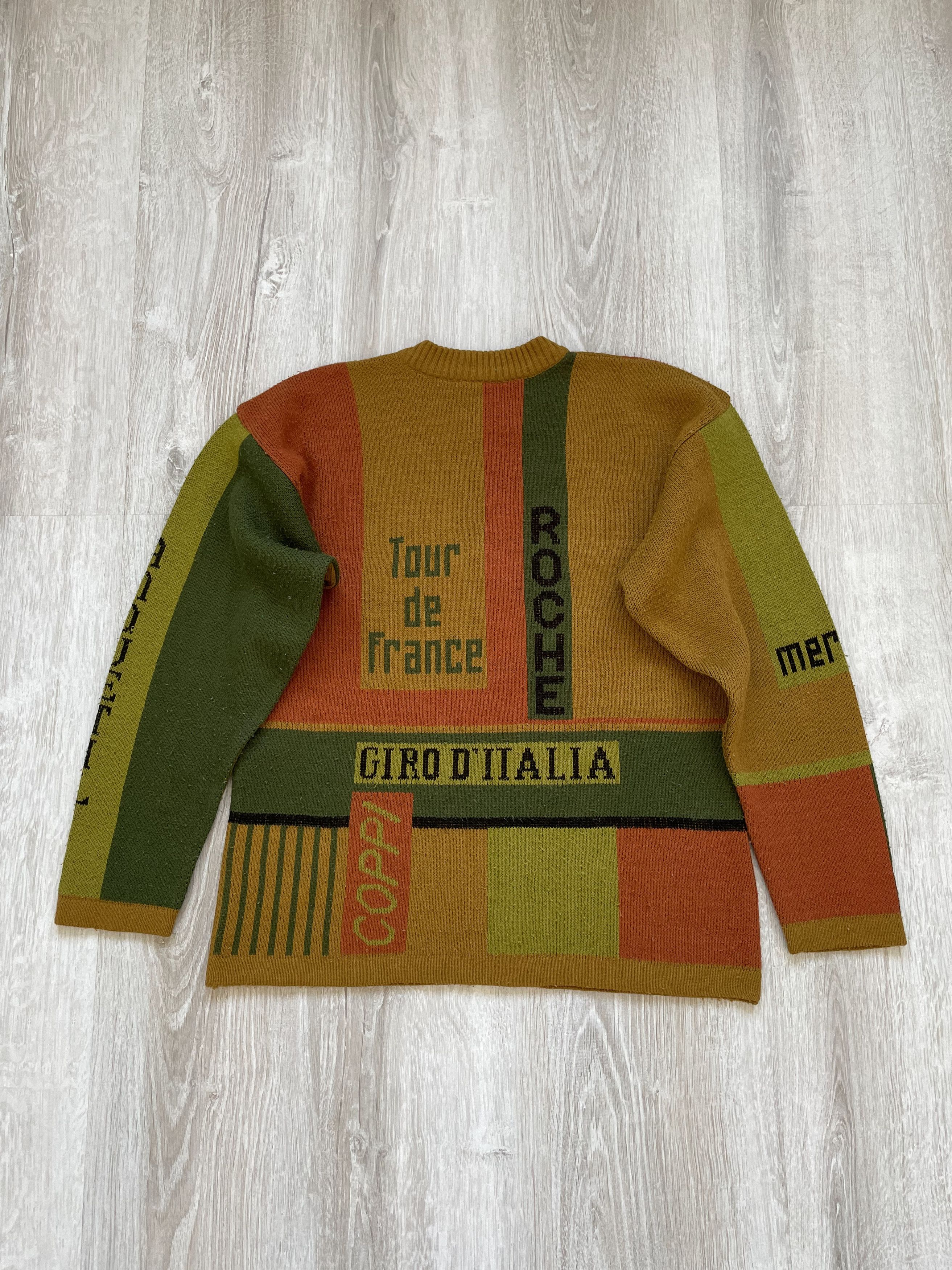 Vintage Rare 80s Coppi giro d'italia Roche Tour de France sweater Size US S / EU 44-46 / 1 - 6 Thumbnail