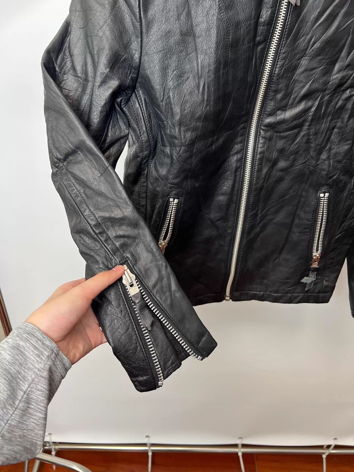Vintage Vintage Japanese Slim Fit Zipper Motorcycle Jacket Size US L / EU 52-54 / 3 - 4 Thumbnail