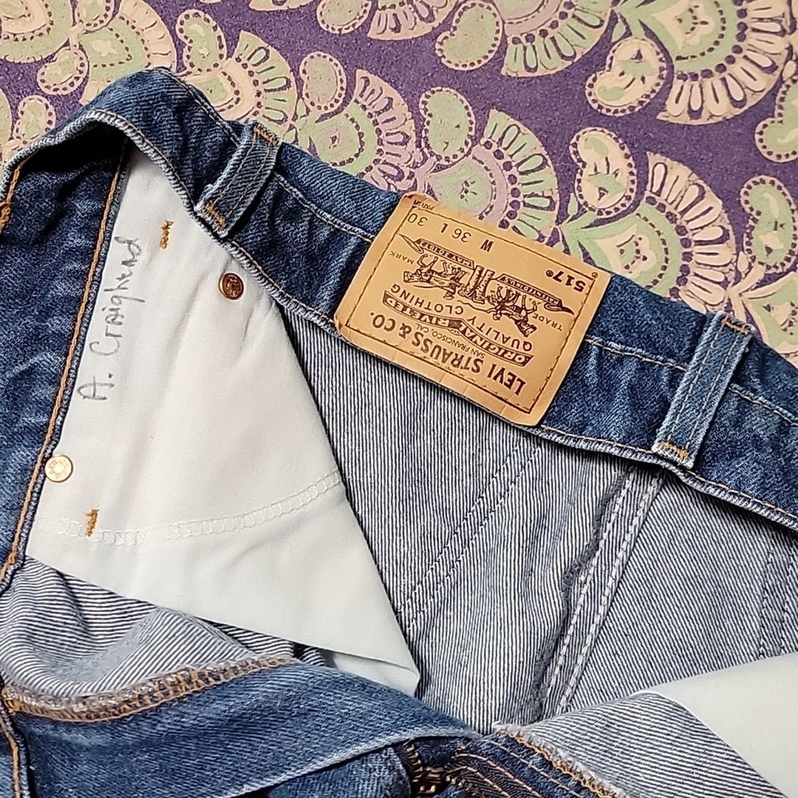Levi's Vintage Levi's 517 Zipps Batwings Size US 36 / EU 52 - 6 Thumbnail