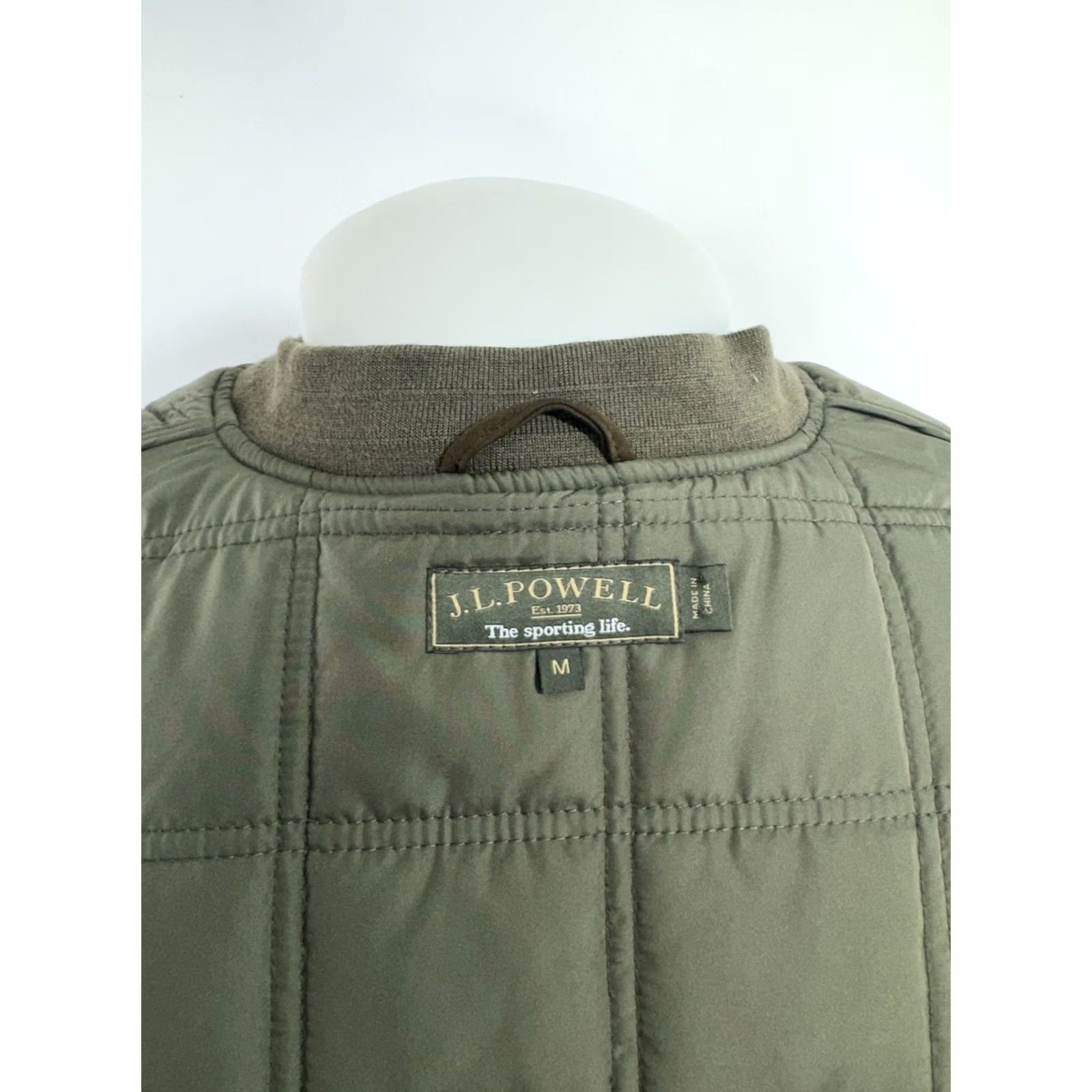 Vintage J. L. POWELL Vest Padded Hunting Western Mens M Green - MINT Size US M / EU 48-50 / 2 - 5 Thumbnail