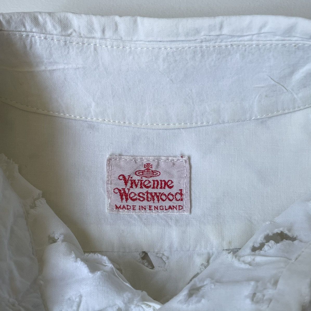 Vivienne Westwood S/S 1991 ‘Cut Slash & Pull’ White Cotton Shirt Size US S / EU 44-46 / 1 - 5 Thumbnail